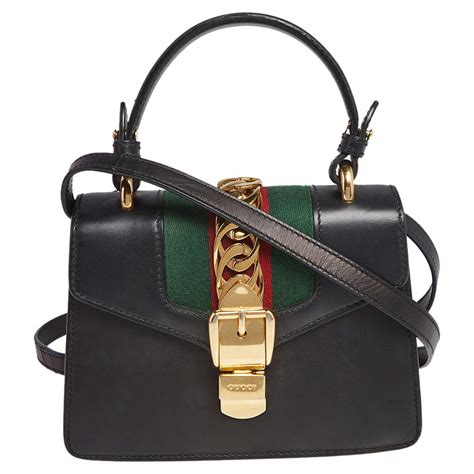 black sylvie mini handbag gucci jual|bag Gucci asli.